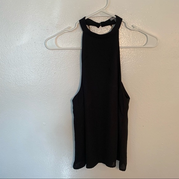 Charlotte Russe Chain Back Tank Top Black Gold - Picture 2 of 9